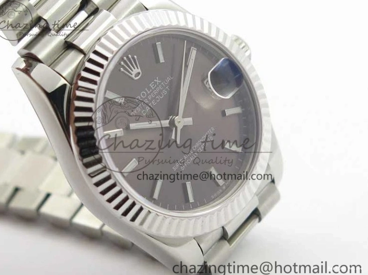 0115 GoodFit Datejust 31mm 278275 SS BP Maker Best Edition Gray Stick Markers Dial on SS President Bracelet 3089
